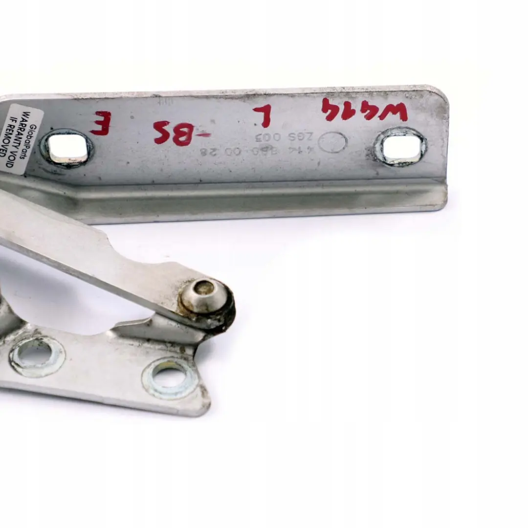 W414 Front Left N/S Hood Bonnet Hinge Brilliant Silver 744 to Mercedes Vaneo with Part number A4148800028 Mercedes Vaneo W414 Front Left N/S Hood Bonnet Hinge Brilliant Silver 744 - SKU A4148800028-BS - Part number A4148800028