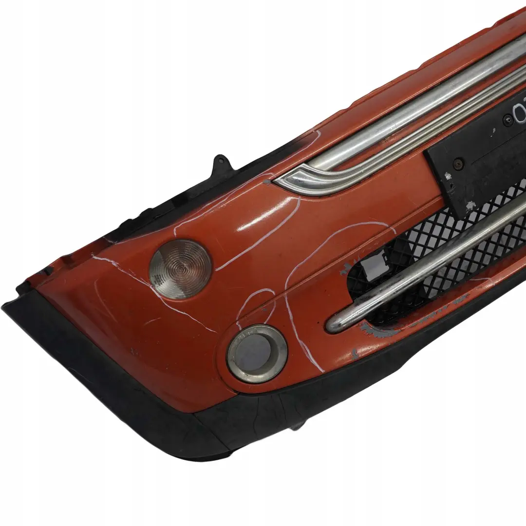 Mini Cooper One R50 R52 Cabrio Complete Front Bumper Panel Hot Orange Metallic - SKU 0308998-HOT - Part number 0308998