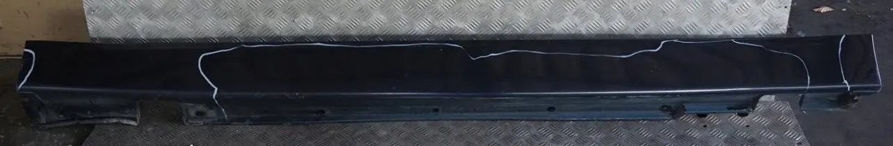 BMW 7 E65 Schwellerleiste Blende Schweller Links Monacoblau Monaco Blau A35