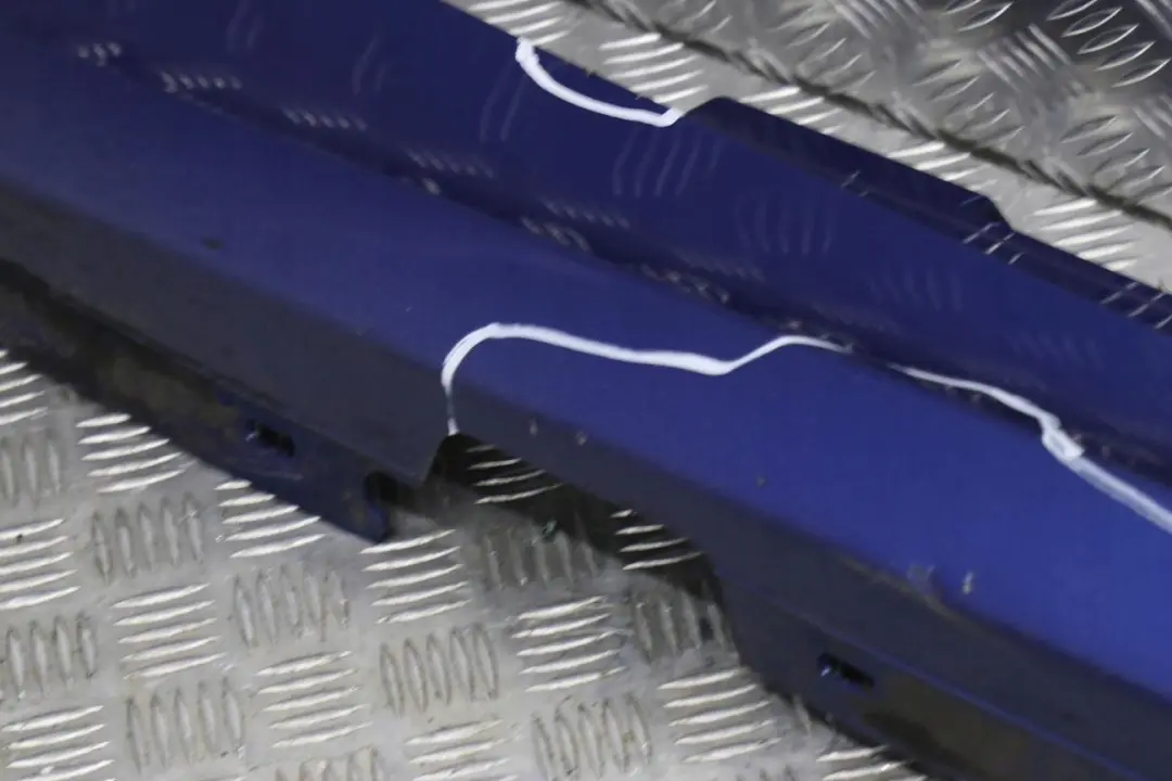 BMW 1 E87 LCI Sill Strip Side Skirt Left N/S Montegoblau Montego Blue - A51 - SKU 0036145-MTB2 - Part number 0036145