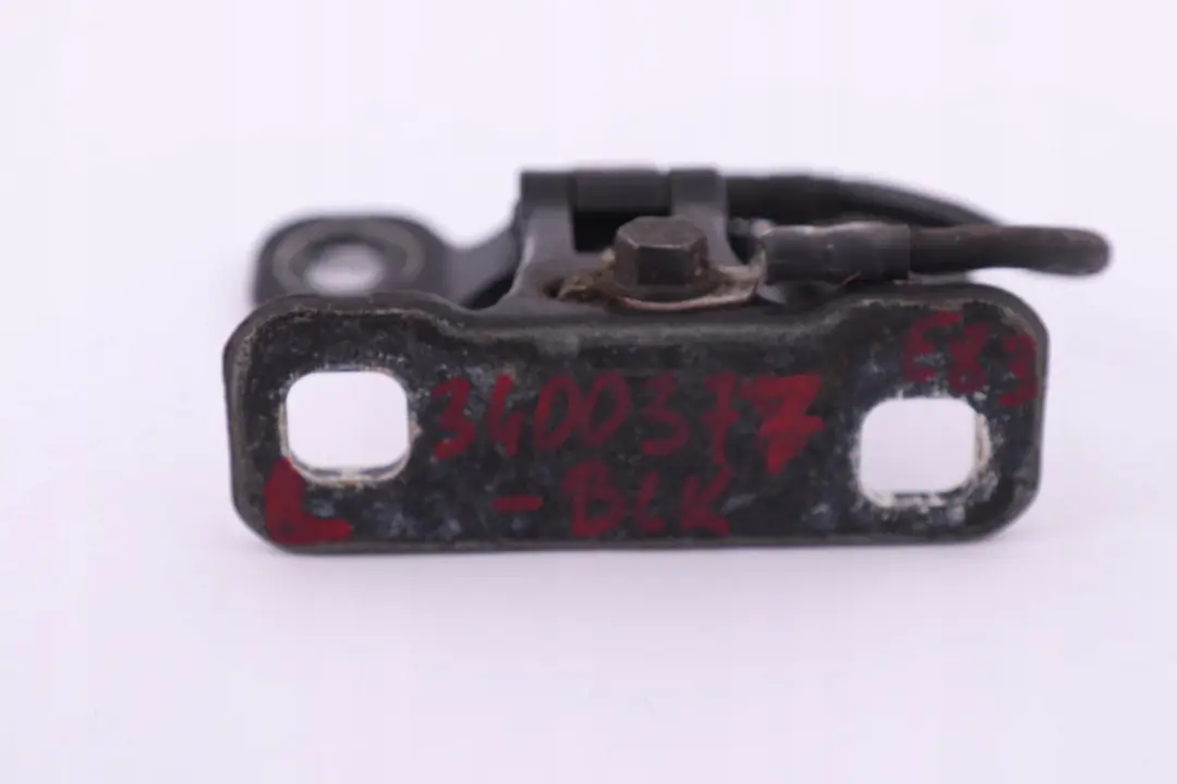 Kofferraumdeckel Scharnier Heckklappe Links Black Sapphire Schwarz für BMW X3 er E83 mit Teilenummer 3400377 BMW X3 er E83 Kofferraumdeckel Scharnier Heckklappe Links Black Sapphire Schwarz - SKU 3400377-BS - Teilenummer 3400377