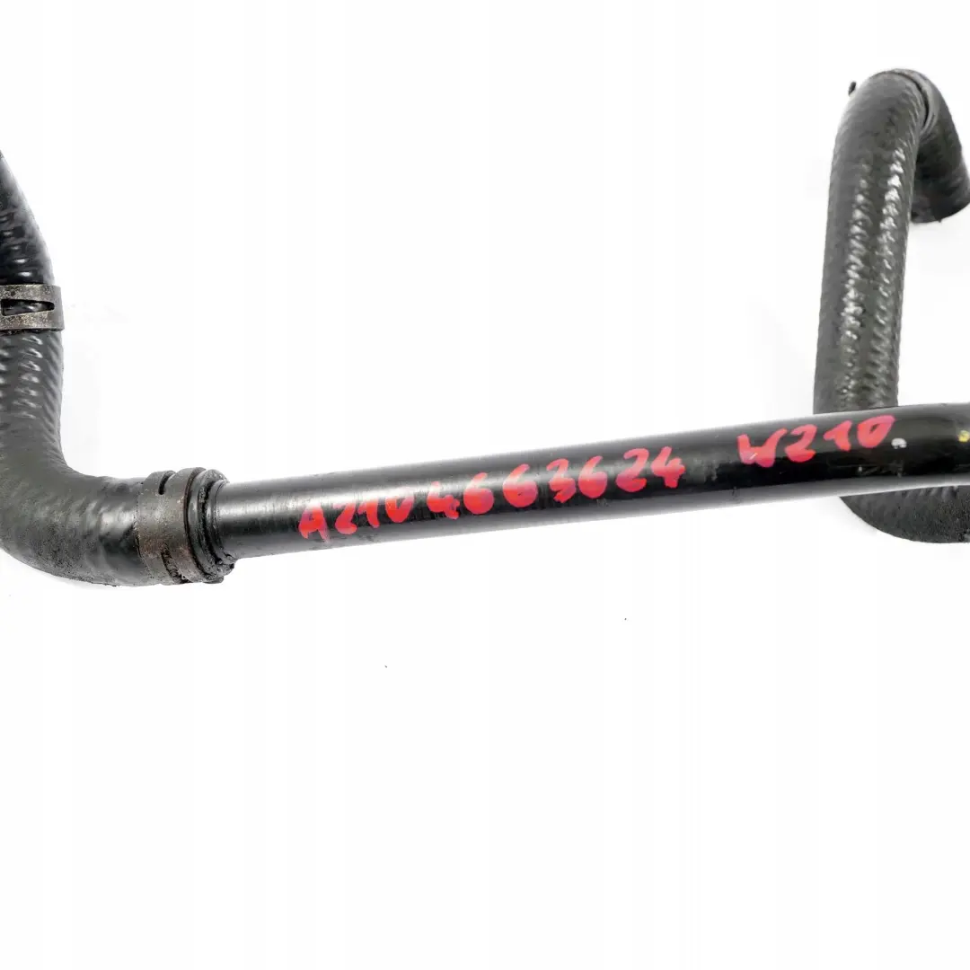 Steering Oil Tank Suction Hose Pipe to Mercedes W210 320 CDI with Part number A2104663624 Mercedes W210 320 CDI Steering Oil Tank Suction Hose Pipe - SKU A2104663624 - Part number A2104663624