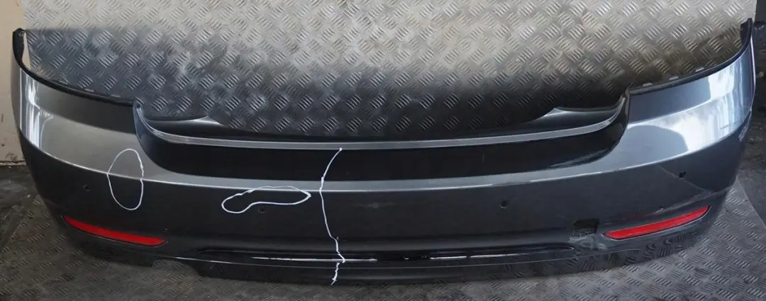 Bumper Trim Panel Mineralgrau Grey to BMW 2 Series F22 F23 Sport Line Rear with Part number 7390348 BMW 2 Series F22 F23 Sport Line Rear Bumper Trim Panel Mineralgrau Grey - SKU 7390348-MG - Part number 7390348