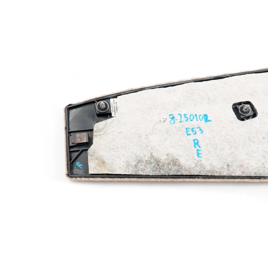 Mittenkonsole Parte Inferiore Posteriore Destra Beige Chiaro 2 per BMW X5 E53 con numero di parte 8250102 BMW X5 E53 Mittenkonsole Parte Inferiore Posteriore Destra Beige Chiaro 2 - SKU 8250102 - Numero di parte 8250102