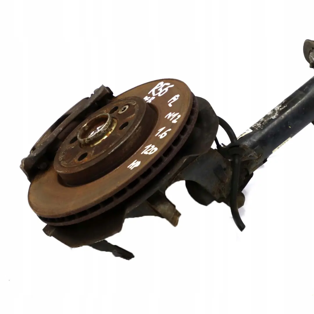 LEFT SPRING STRUT LEG BRAKE SUSPENSION HUB para Mini R56 Cooper N12 con número de pieza 6782207 Mini R56 Cooper N12 LEFT SPRING STRUT LEG BRAKE SUSPENSION HUB - SKU 6782207 - Número de pieza 6782207