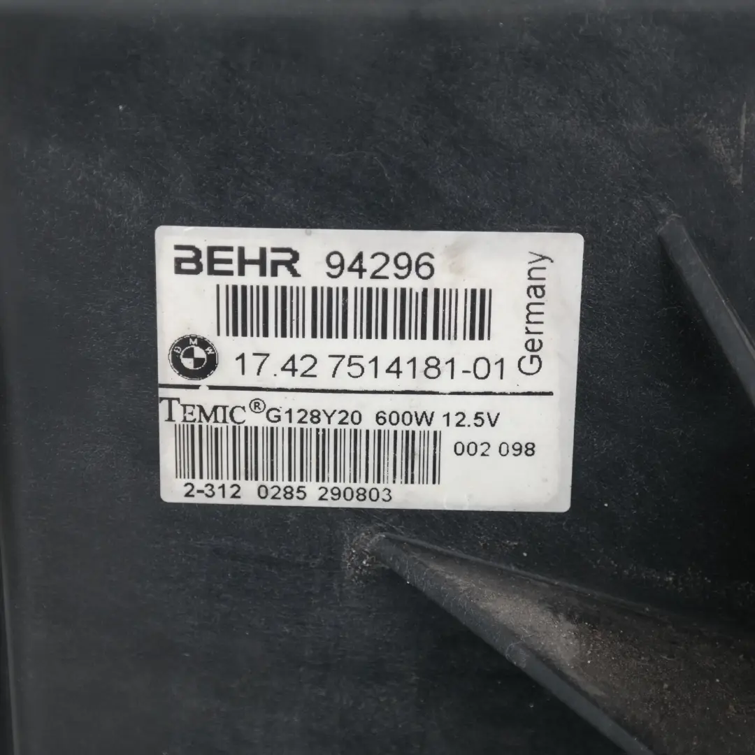 645i N62 600W Engine Cooling Radiator Fan to BMW 5 6 Series E60 E61 E63 E64 545i with Part number 7585440 BMW 5 6 Series E60 E61 E63 E64 545i 645i N62 600W Engine Cooling Radiator Fan - SKU 7585440 - Part number 7585440