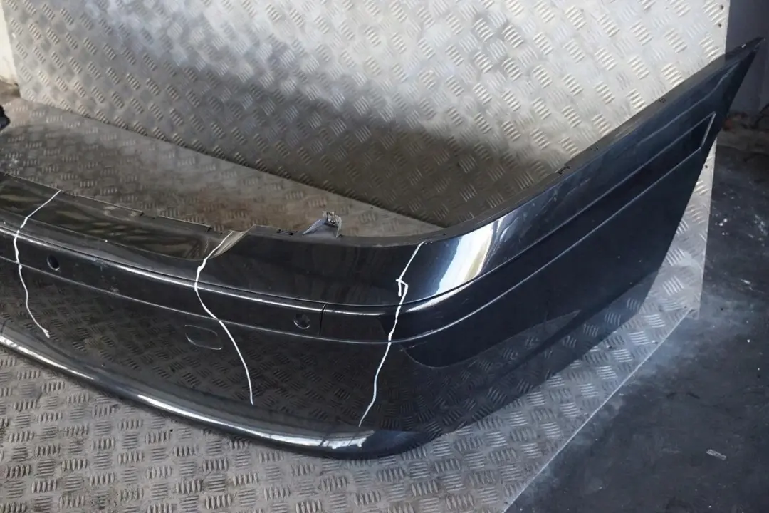 BMW 7 Series E65 E66 E67 Rear Bumper Panel Black Sapphire Metallic - 475 - SKU 0136743-BS - Part number 0136743