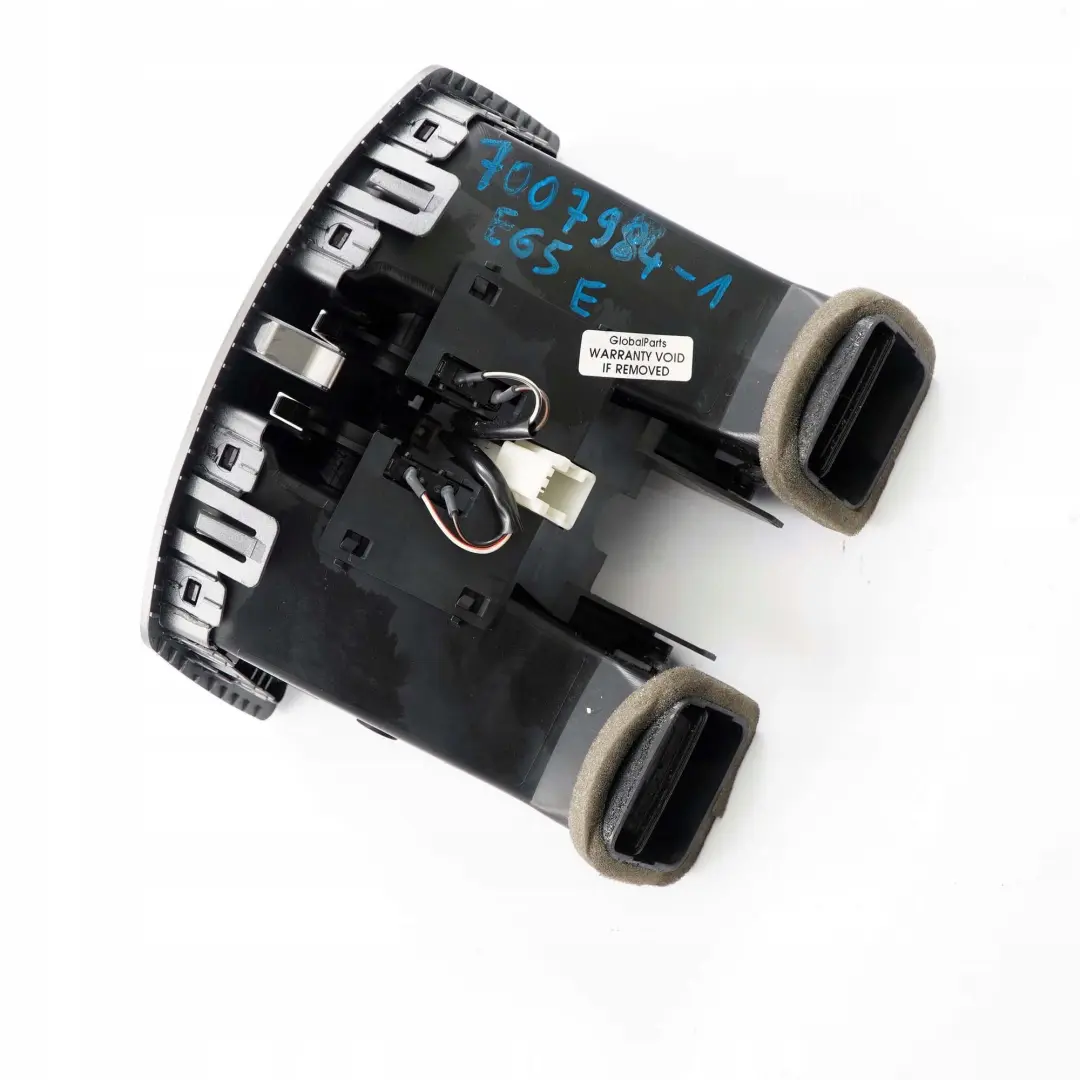 Centre Console Fresh Air Grill Vent Dark Silver to BMW 7 Series E65 E66 E67 1 Rear with Part number 7007984 BMW 7 Series E65 E66 E67 1 Rear Centre Console Fresh Air Grill Vent Dark Silver - SKU 7007984-1 - Part number 7007984