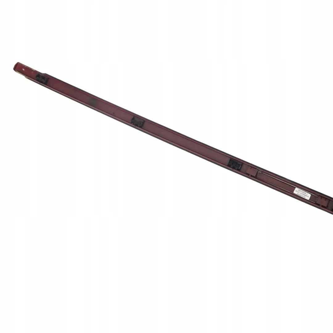 Techo derecho Moldura Barandilla Canalon Karmesinrot Rojo Rot - A61 para BMW E81 E87 con número de pieza 0032702 BMW E81 E87 Techo derecho Moldura Barandilla Canalon Karmesinrot Rojo Rot - A61 - SKU 0032702-KAR - Número de pieza 0032702