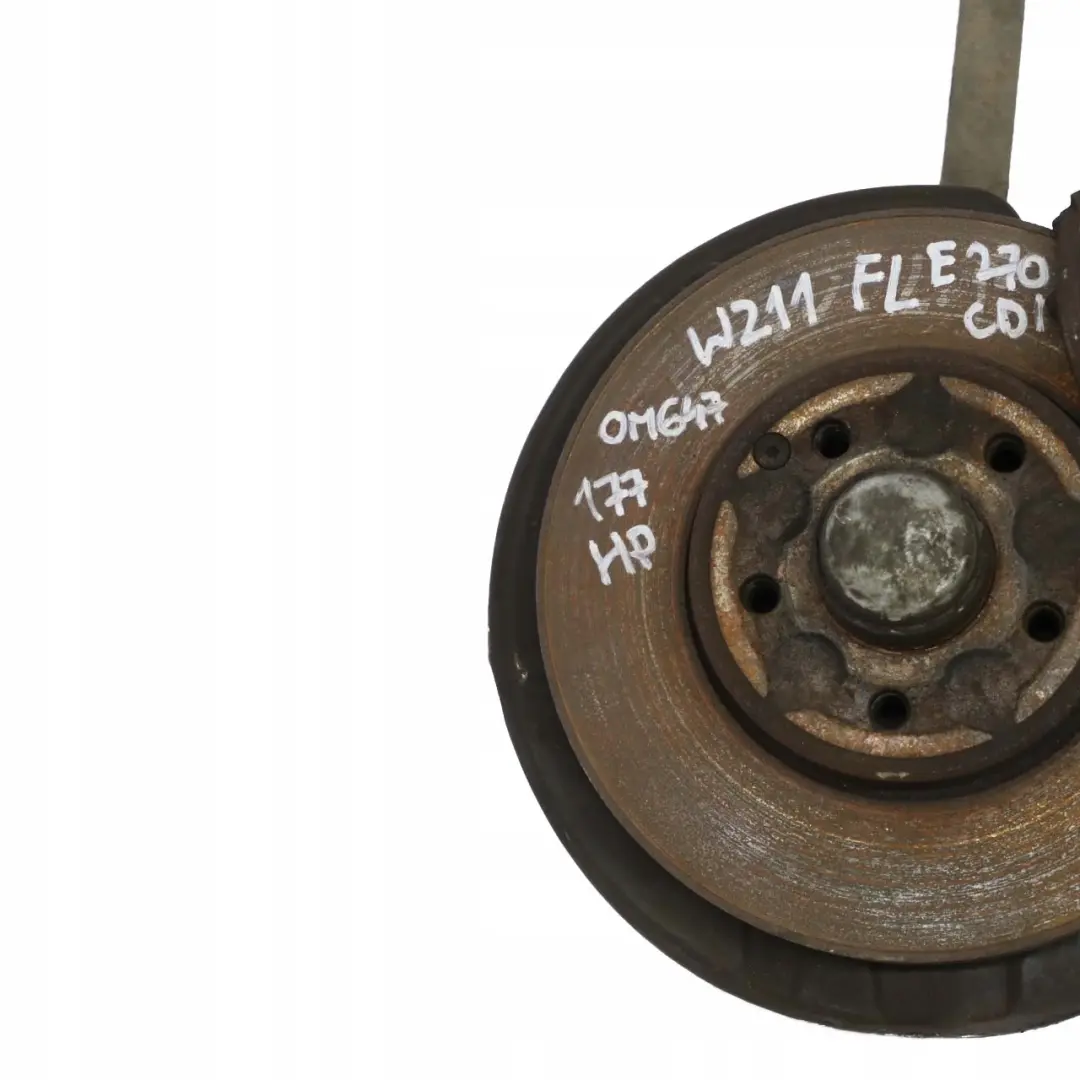 Mercedes-Benz W211 E 270 CDI Support de Roue Moyeu Etrier de Frein avant Gauche pour à propos du numéro de pièce A0003301007 Mercedes-Benz W211 E 270 CDI Support de Roue Moyeu Etrier de Frein avant Gauche - SKU A0003301007 - Numéro de pièce A0003301007