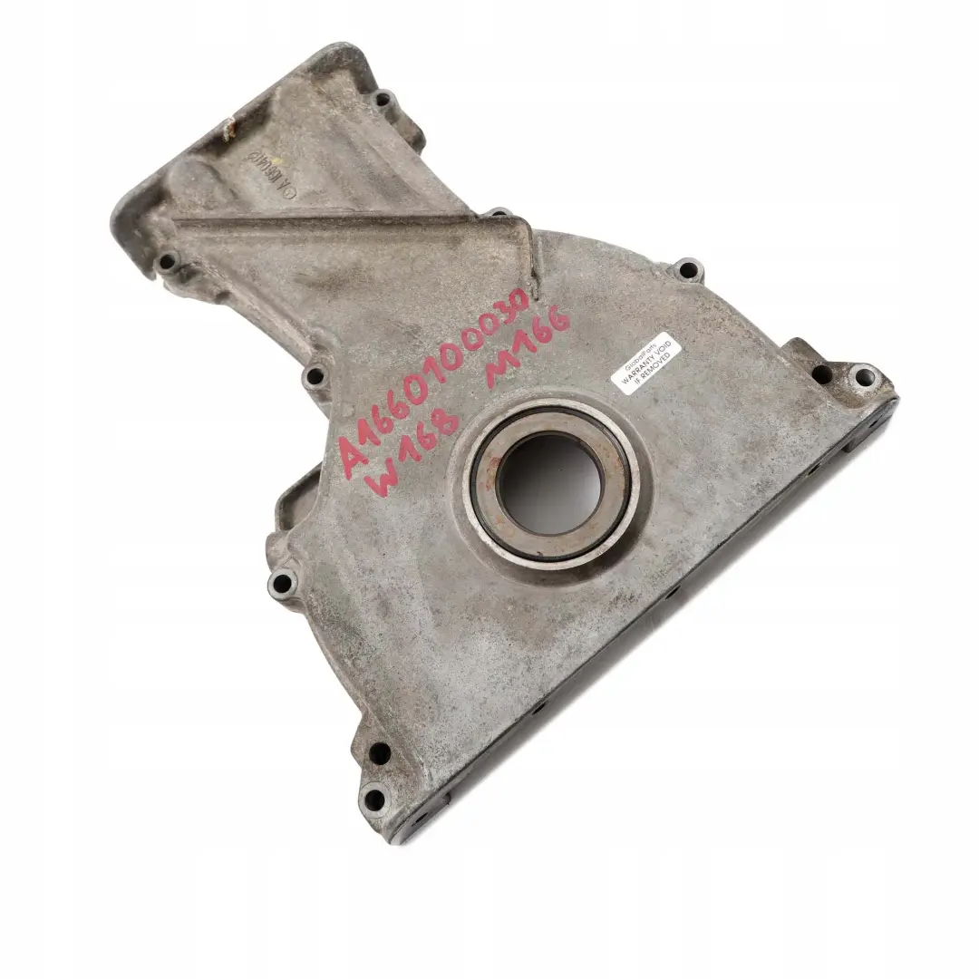Mercedes-Benz A W168 M166 Petrol Engine Timing Case Housing Cover to with Part number A1660100533 Mercedes-Benz A W168 M166 Petrol Engine Timing Case Housing Cover - SKU A1660100533 - Part number A1660100533