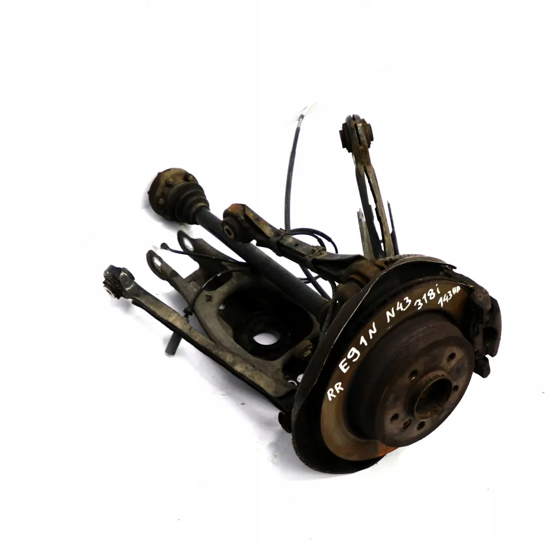 BMW E91 LCI Touring 318i N43 trasera derecha Suspension Pierna Freno Rueda Hub - SKU 6783654-6 - Número de pieza 6783654
