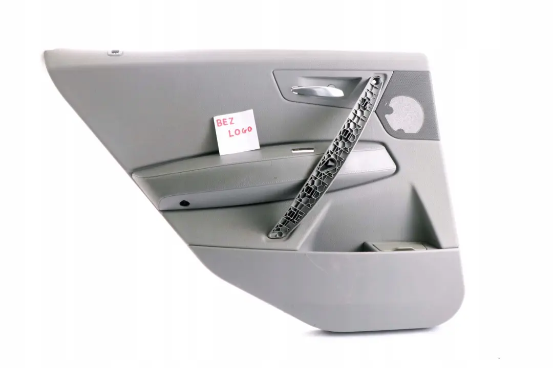 Left N/S Door Card Lining Leather Ambiente Grau Grey to BMW X3 Series E83 Rear with Part number 3415905 BMW X3 Series E83 Rear Left N/S Door Card Lining Leather Ambiente Grau Grey - SKU 3415905 - Part number 3415905
