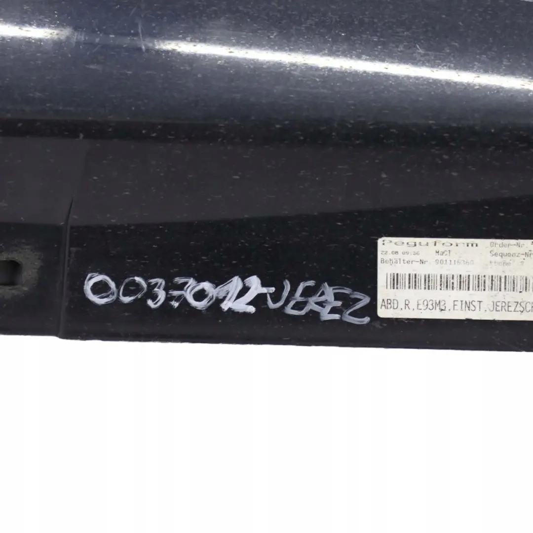 Schwellerleiste Schweller Rechts Jerezschwarz - A73 für BMW 3 er E93 M3 Cabrio mit Teilenummer 0037012 BMW 3 er E93 M3 Cabrio Schwellerleiste Schweller Rechts Jerezschwarz - A73 - SKU 0037012-JEREZ - Teilenummer 0037012