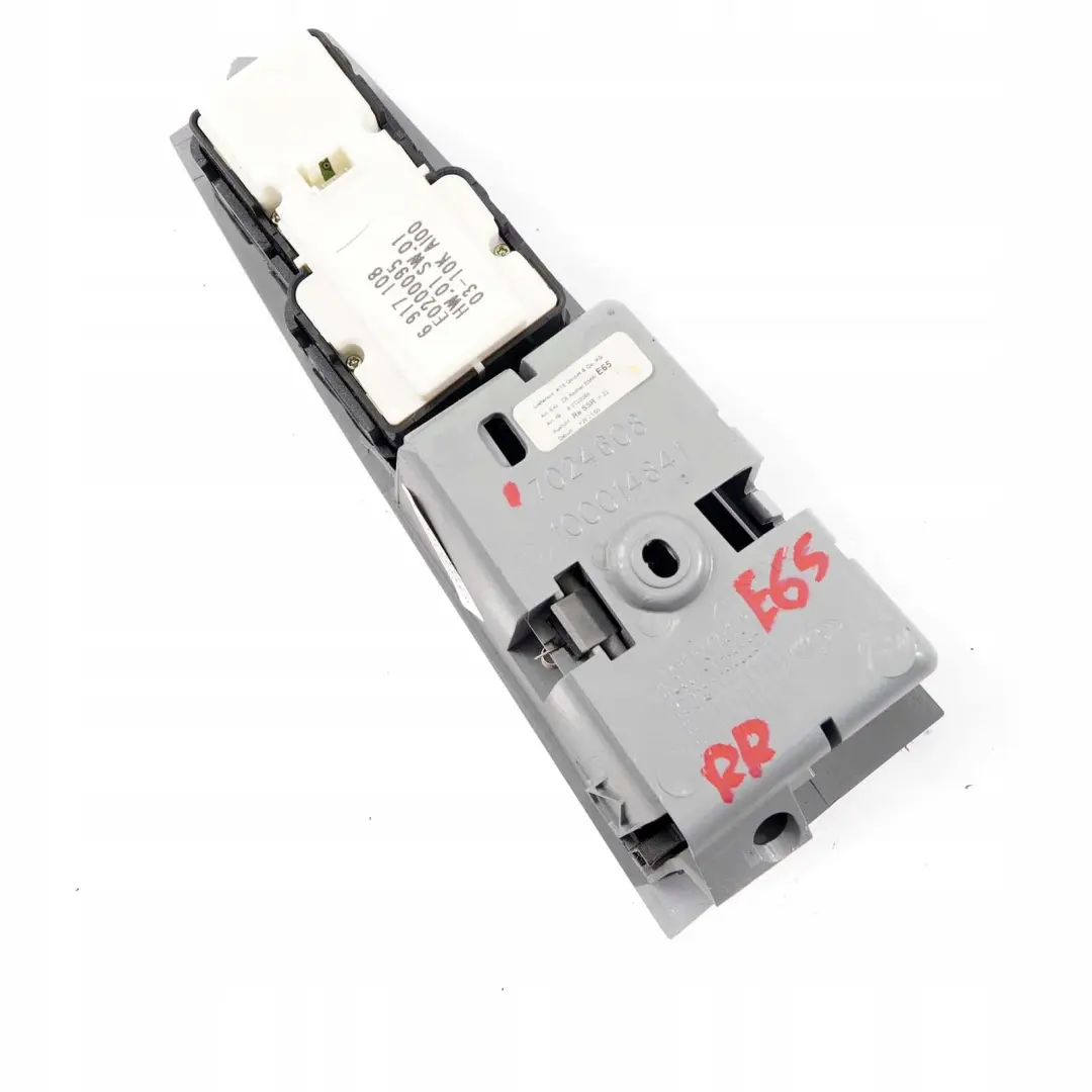 Puerta Trasera Derecha Interruptor Elevalunas Acabado Cenicero para BMW E65 E66 con número de pieza 7024608 BMW E65 E66 Puerta Trasera Derecha Interruptor Elevalunas Acabado Cenicero - SKU 7024608 - Número de pieza 7024608