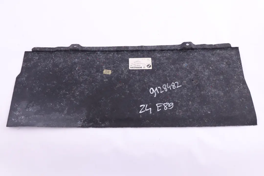 Exterior Tunnel Sound Insulation to BMW Z4 Series E89 Convertible Roadster with Part number 9128510 BMW Z4 Series E89 Convertible Roadster Exterior Tunnel Sound Insulation - SKU 9128510 - Part number 9128510