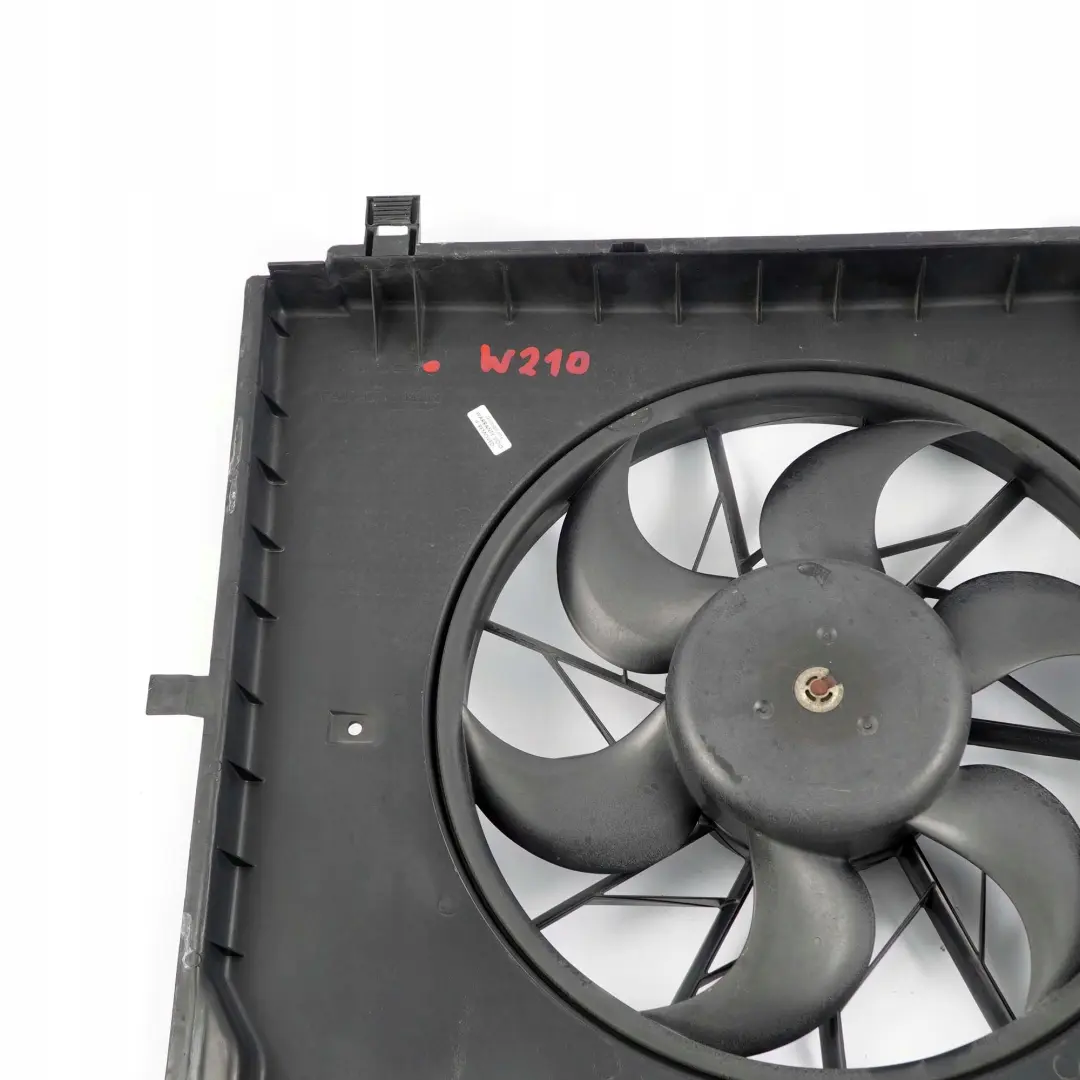 Mercedes-Benz E-Class W210 Engine Cooling Radiator Blower Fan 390W to with Part number A2105052355 Mercedes-Benz E-Class W210 Engine Cooling Radiator Blower Fan 390W - SKU A2105052355 - Part number A2105052355