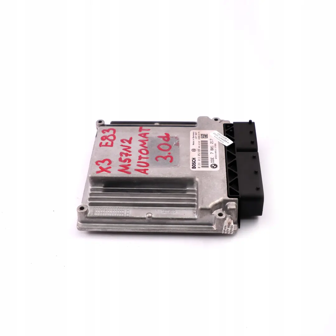 BMW X3 Serie E83 3.0d M57N2 218PS ecu Dme Appareil de Commande - SKU 7801217 - Numéro de pièce 7801217