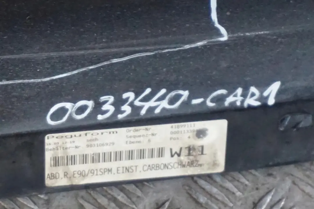 BMW E90 E91 M Sport Listello Portiera Apertura Gonna Destra - SKU 0033440-CAR1 - Numero di parte 0033440