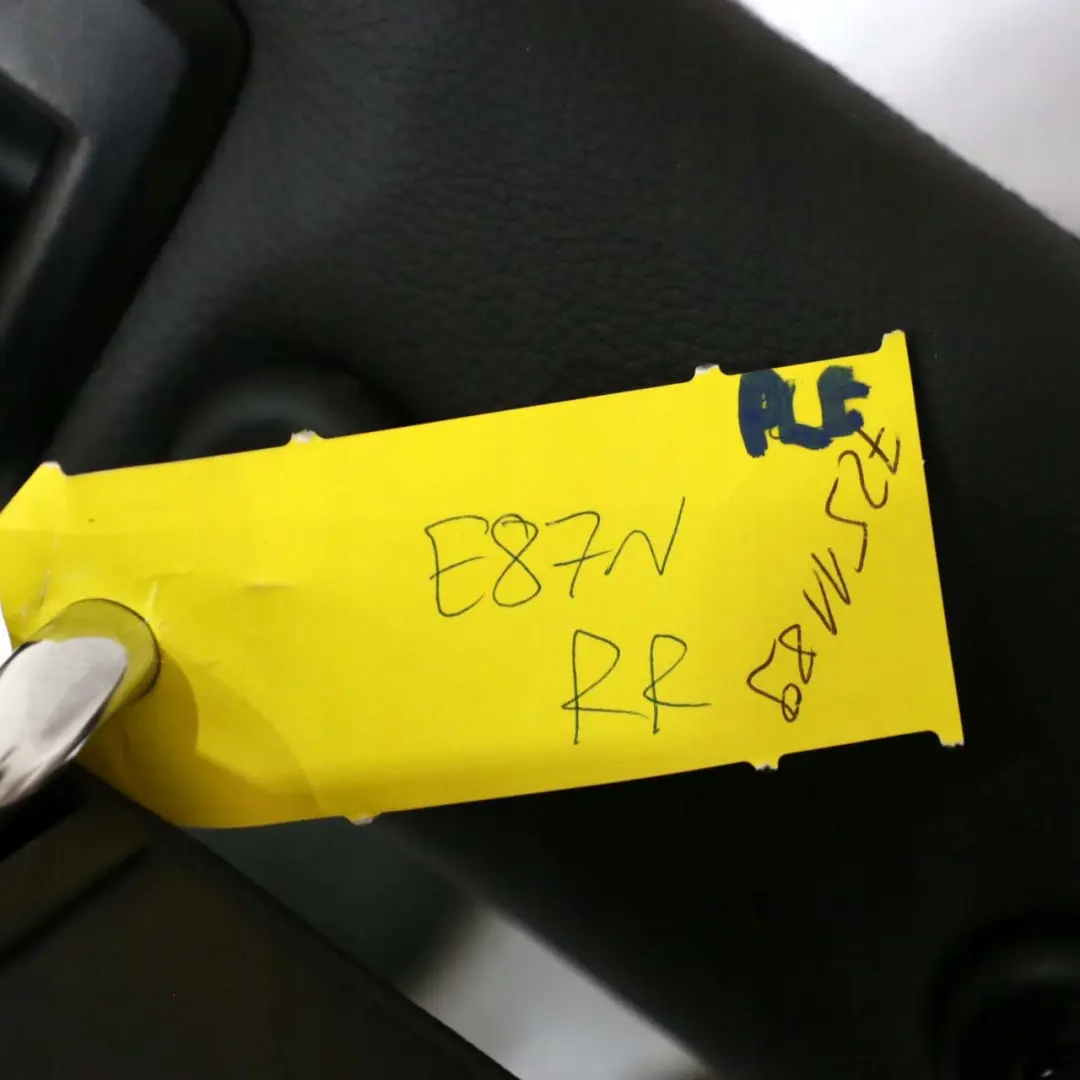 BMW E87 LCI Funda Asiento Trasero Cuero Respaldo Derecho Boston Negro - SKU 7251189 - Número de pieza 7251189