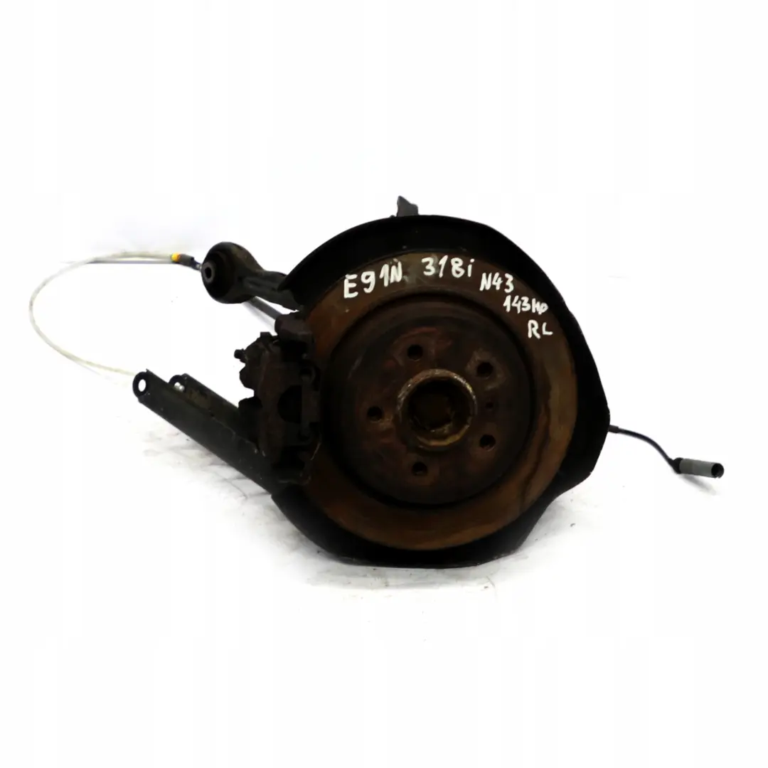 N43 Sospensione posteriore sinistra Gamba Freno Mozzo Asse per BMW 3 E91 LCI 318i con numero di parte 6783653 BMW 3 E91 LCI 318i N43 Sospensione posteriore sinistra Gamba Freno Mozzo Asse - SKU 6783653-6 - Numero di parte 6783653