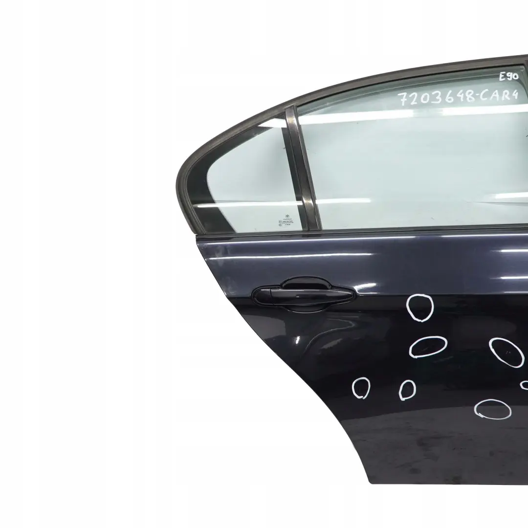 Door Rear Right O/S Carbonschwarz Carbon Black - 416 to BMW 3 Series E90 4 with Part number 7203648 BMW 3 Series E90 4 Door Rear Right O/S Carbonschwarz Carbon Black - 416 - SKU 7203648-CAR4 - Part number 7203648