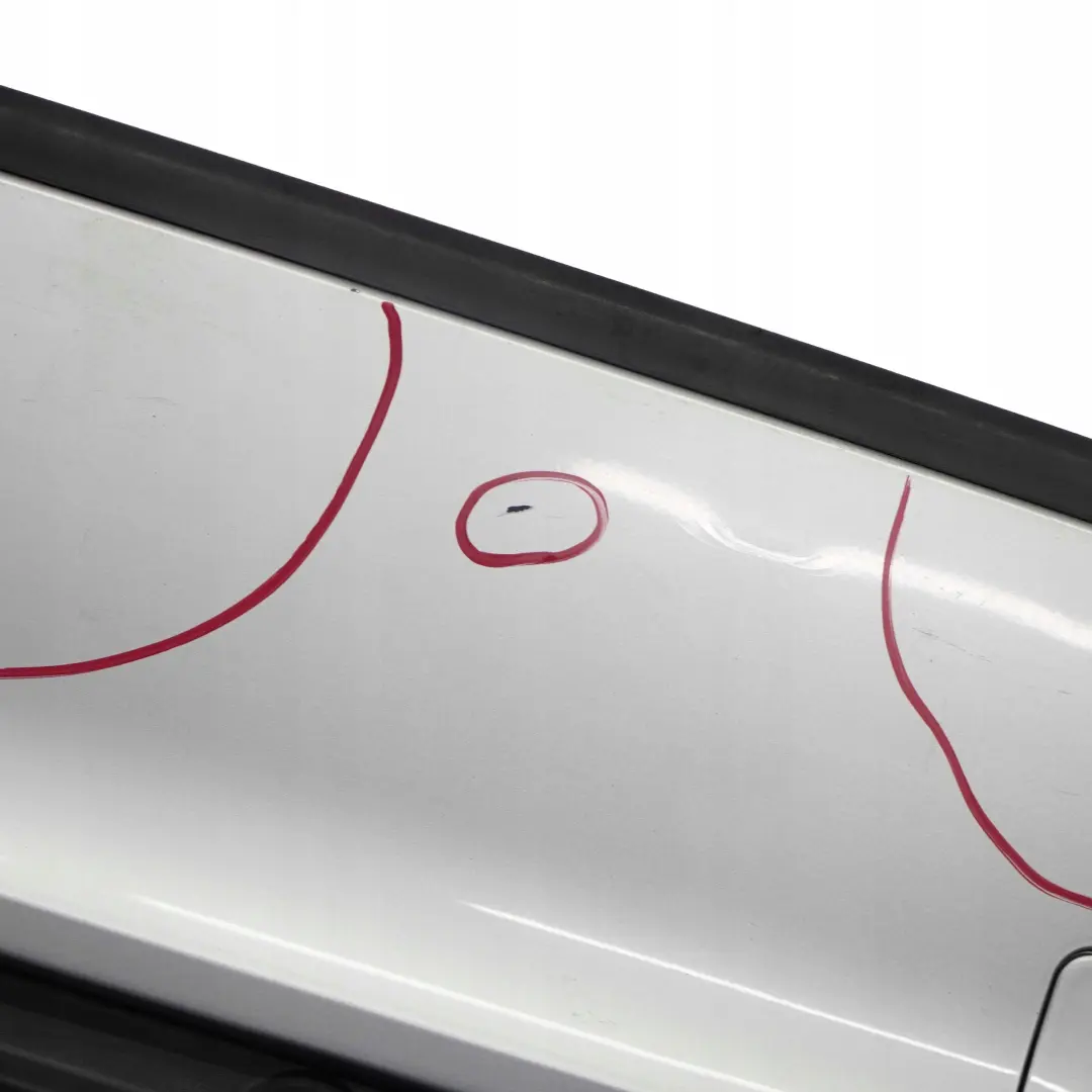 Bumper Trim Panel Titansilber Titan Silver Metallic 354 to BMW 3 E46 Touring Rear with Part number 0007425 BMW 3 E46 Touring Rear Bumper Trim Panel Titansilber Titan Silver Metallic 354 - SKU 0007425-TS - Part number 0007425