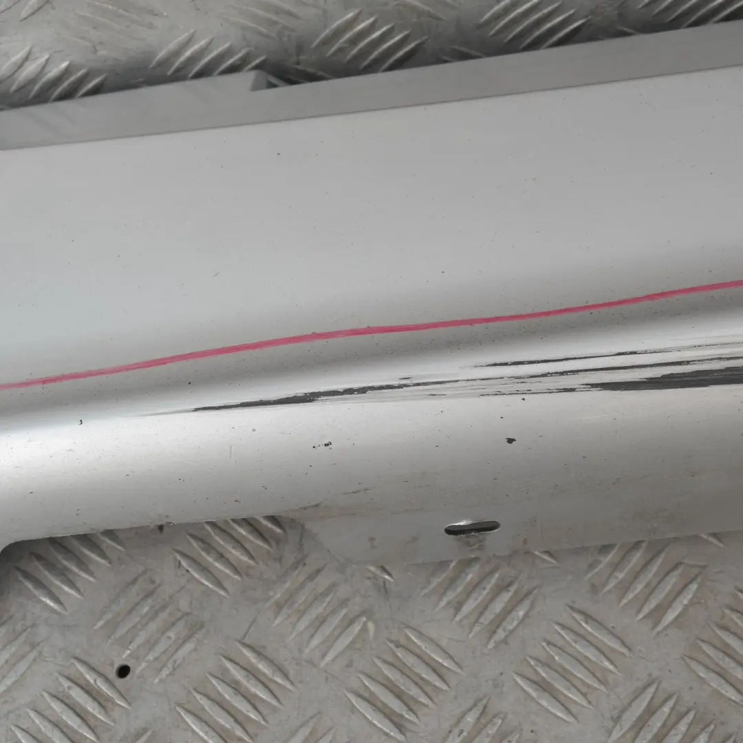 BMW E87 Listello Portiera Apertura Gonna SX Argento-Titanio Sliber Metallo - SKU 0032949-TS17 - Numero di parte 32949