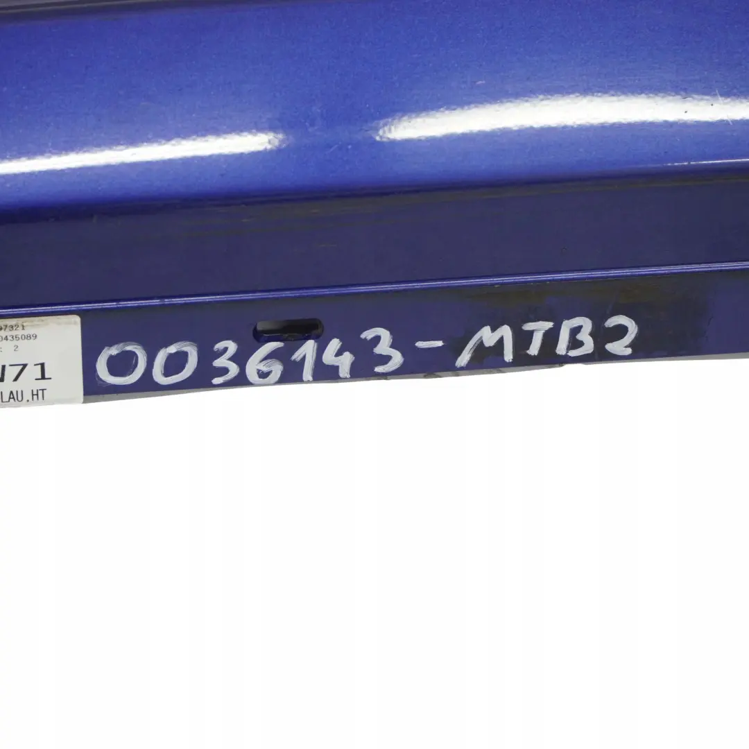 BMW E81 E82 E88 2 Sill Strip Faldon Lateral Izquierdo Montegoblau Azul - A51 - SKU 0036143-MTB2 - Número de pieza 0036143