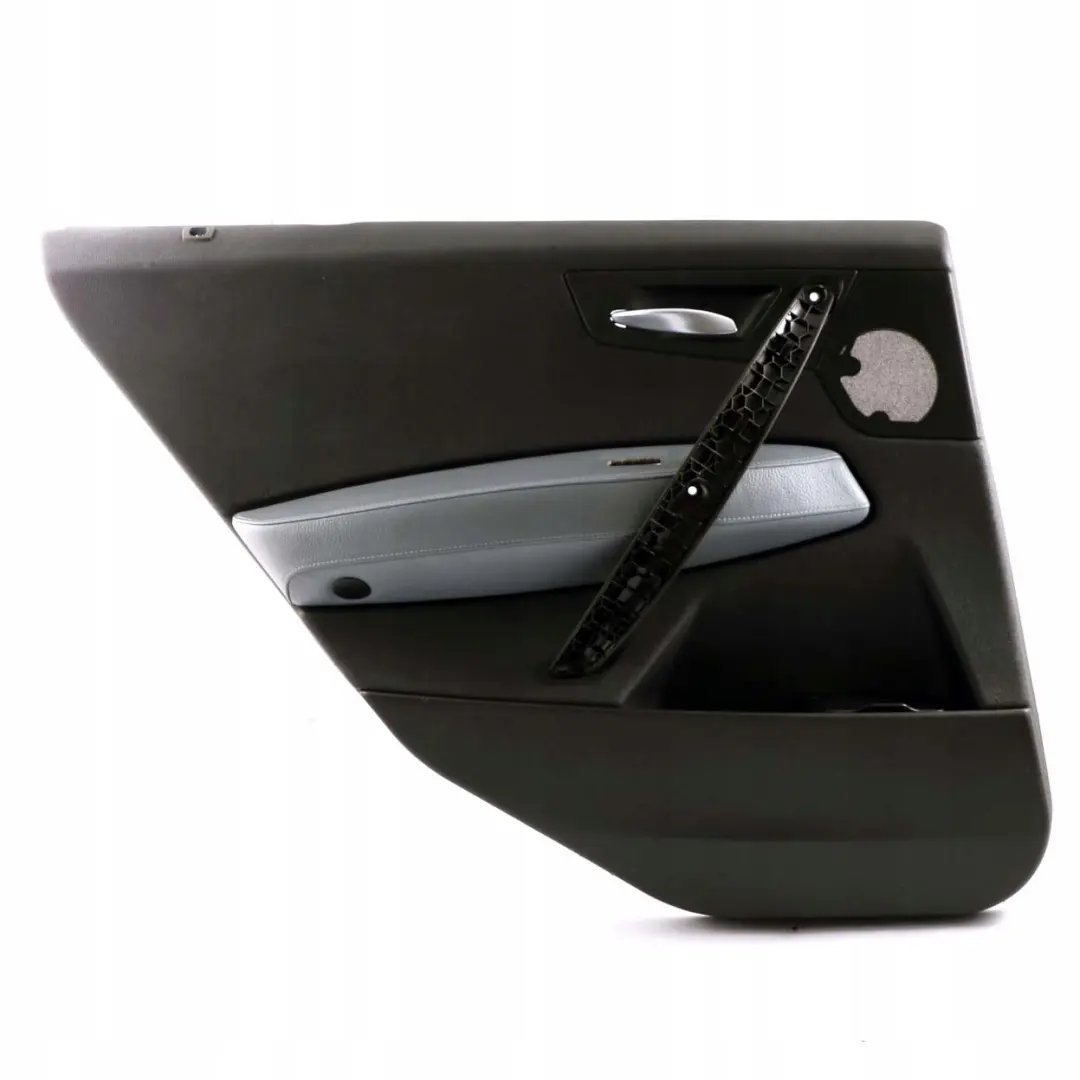 BMW X3 Series E83 Rear Left N/S Door Card Lining Leather Black Grey Blue - SKU 3415901 - Part number 3415901