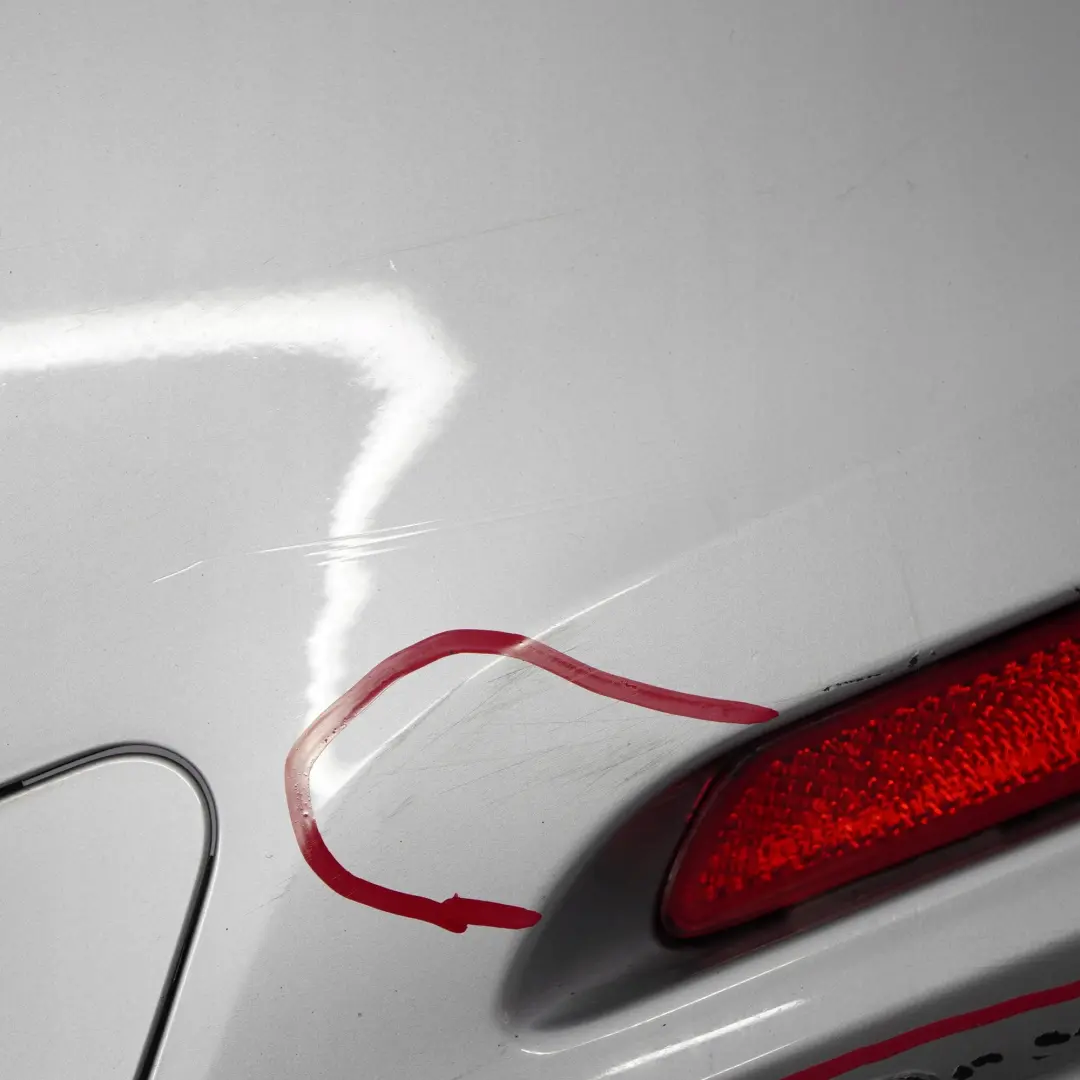 BMW 3 F30 LCI Sport Line Rear Bumper Trim Panel PDC Glacier Silver Metallic A83 - SKU 7384603-GSB - Part number 7384603
