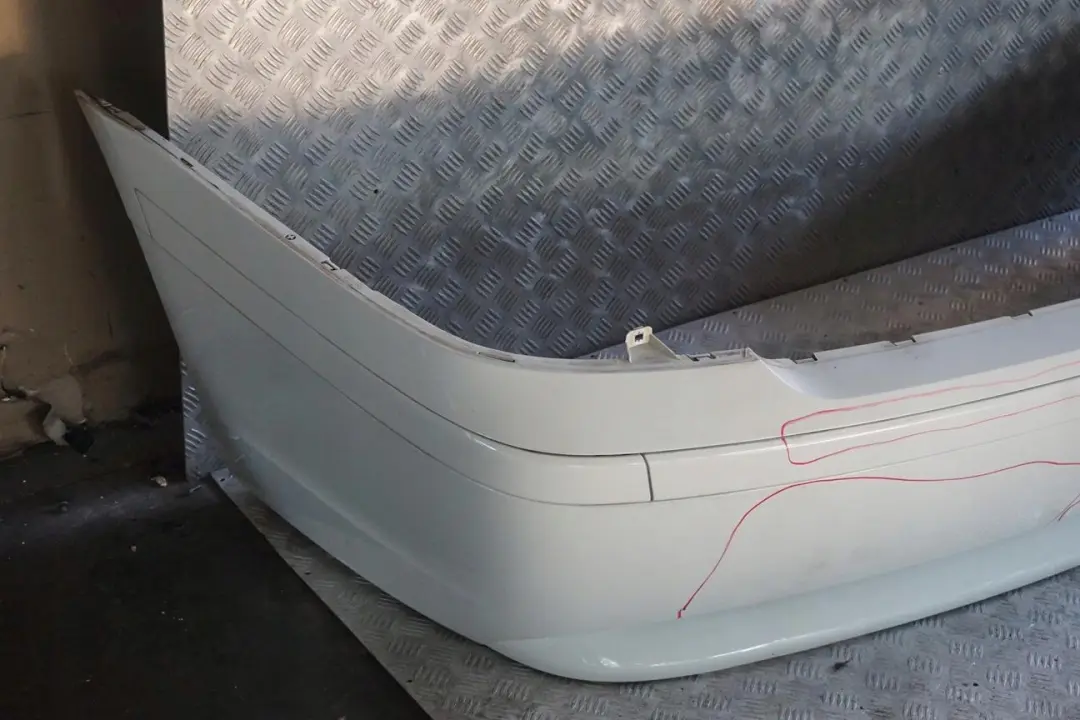 Bumper Trim Panel Alpinweiss Alpine White - 300 to BMW 7 Series E65 E66 Rear with Part number 0136743 BMW 7 Series E65 E66 Rear Bumper Trim Panel Alpinweiss Alpine White - 300 - SKU 0136743-AW - Part number 0136743