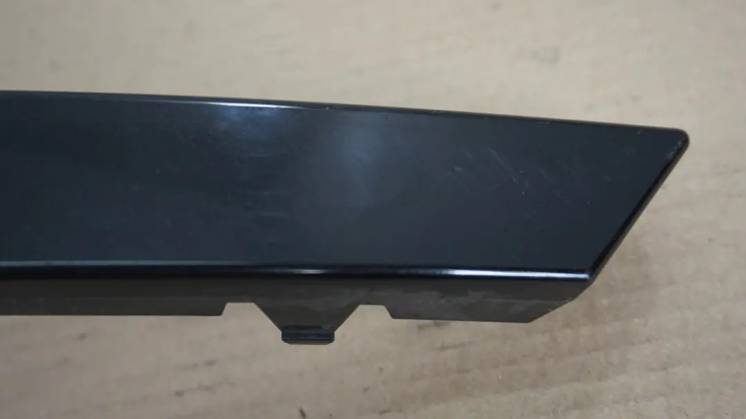 Right Bumper Finisher Moulding Trim O/S Black Sapphire 475 to BMW 7 Series E65 Rear with Part number 7012288 BMW 7 Series E65 Rear Right Bumper Finisher Moulding Trim O/S Black Sapphire 475 - SKU 7012288-BS - Part number 7012288