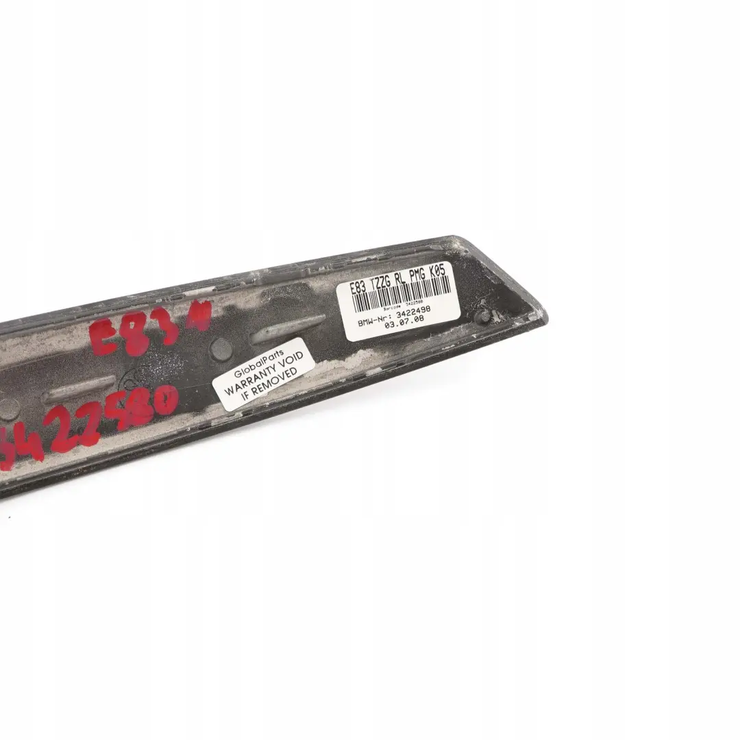 BMW X3 E83 LCI Moulage Poignee Interieure de Porte Droite Bois Peuplier Gris - SKU 3422580 - Numéro de pièce 3422580