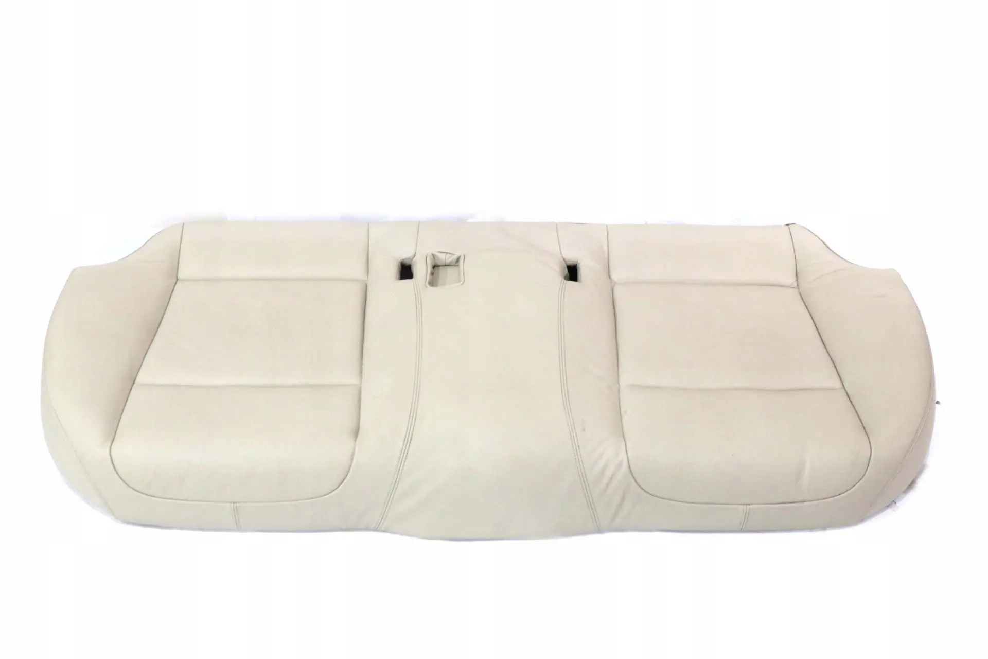 BMW F01 F02 LCI Asiento Trasero Sofa Funda Cuero Elfenbeinweiss Blanco