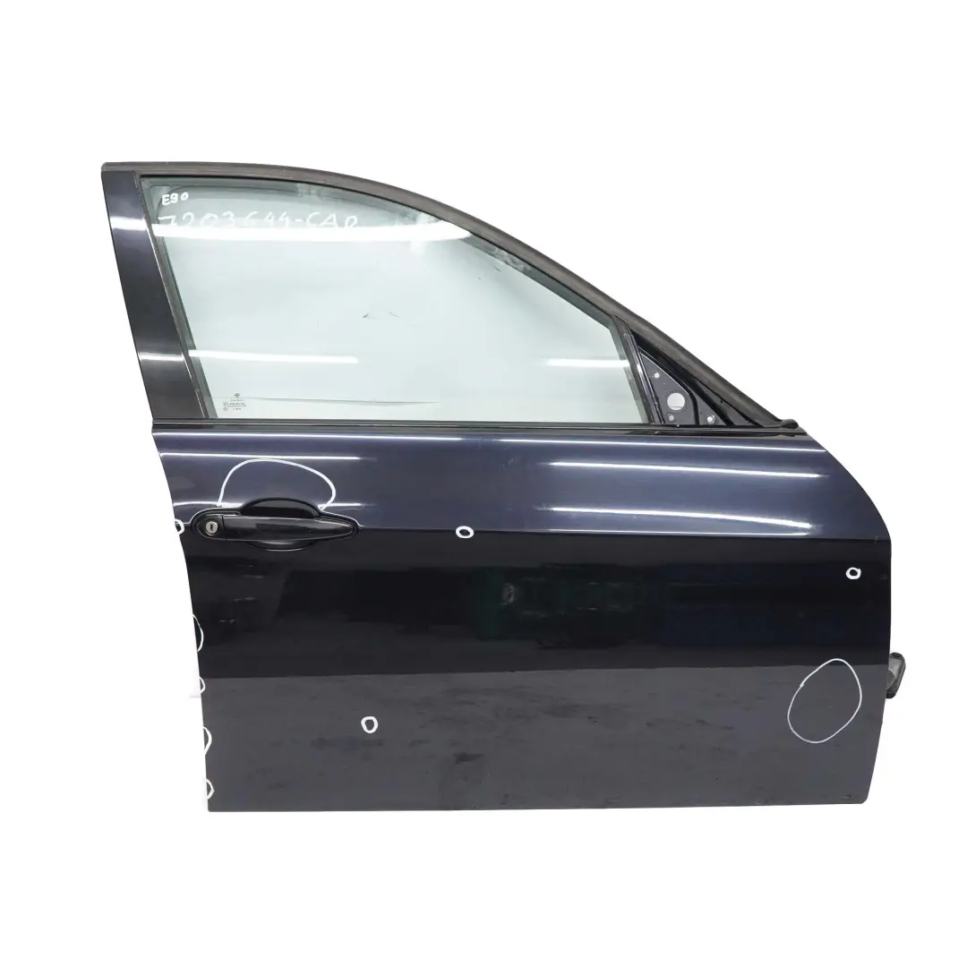 BMW E90 E91 Porta Anteriore Destra Nero Carbone Nero Metallizzato - 416 - SKU 7203644-CAR - Numero di parte 7203644