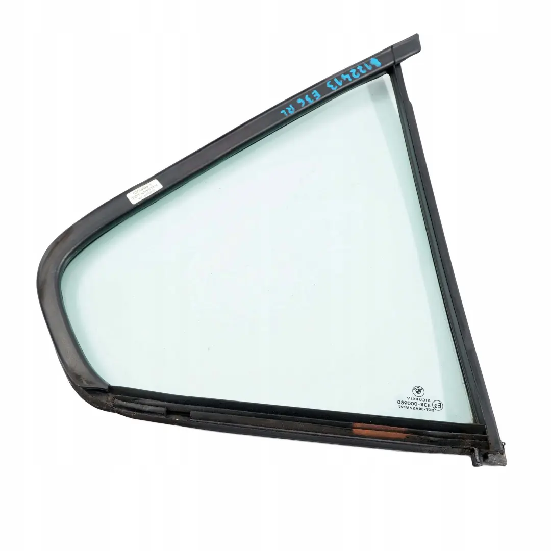 BMW 3 E36 Berline Fenetre Laterale Verre Arriere Gauche AS2 - SKU 8122413 - Numéro de pièce 8122413