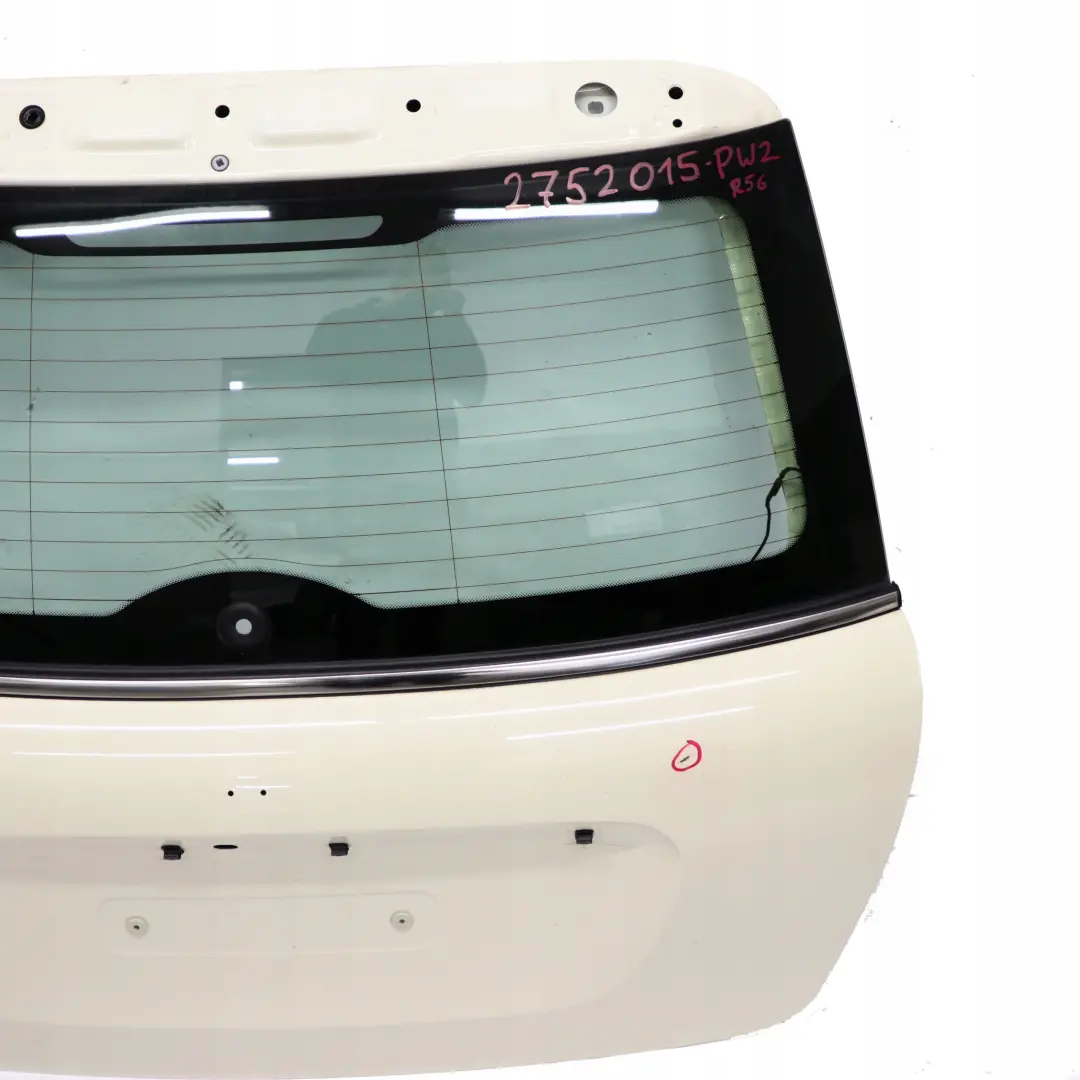 Heckklappe Hinten Pepper White Weiss - 850 für BMW Mini Cooper R56 2 mit Teilenummer 2752015 BMW Mini Cooper R56 2 Heckklappe Hinten Pepper White Weiss - 850 - SKU 2752015-PW2 - Teilenummer 2752015