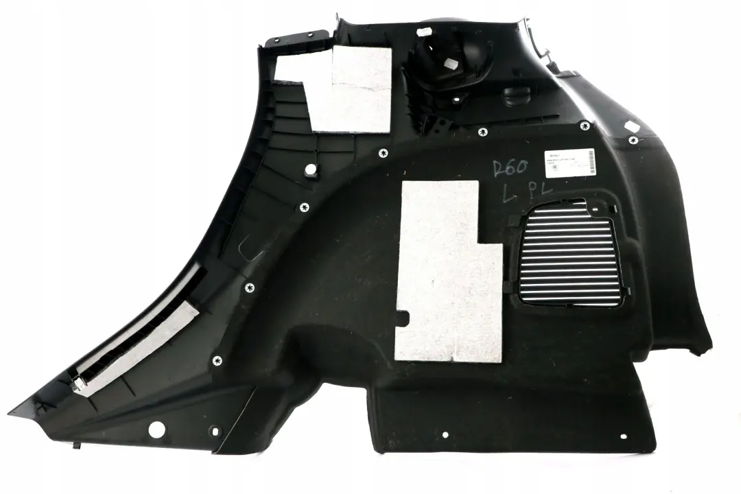 Tapicerka boczek bagażnika lewy do MINI R60 o numerze 9810911 MINI R60 Tapicerka boczek bagażnika lewy - SKU 9810911-1 - Numer Części 9810911
