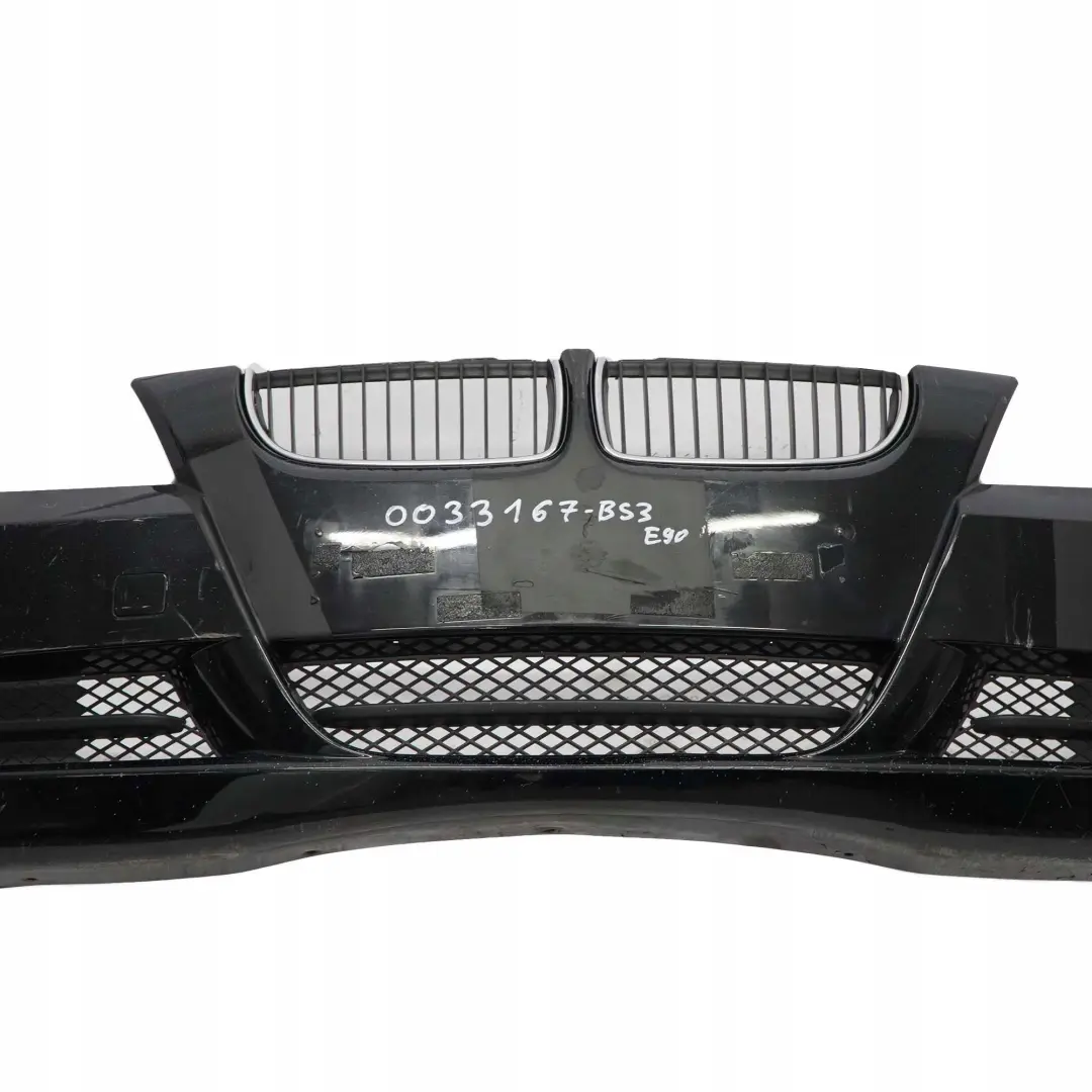 Complete Front Bumper Trim Panel Black Sapphire - 475 to BMW 3 Series E90 E91 3 with Part number 0033167 BMW 3 Series E90 E91 3 Complete Front Bumper Trim Panel Black Sapphire - 475 - SKU 0033167-BS3 - Part number 0033167