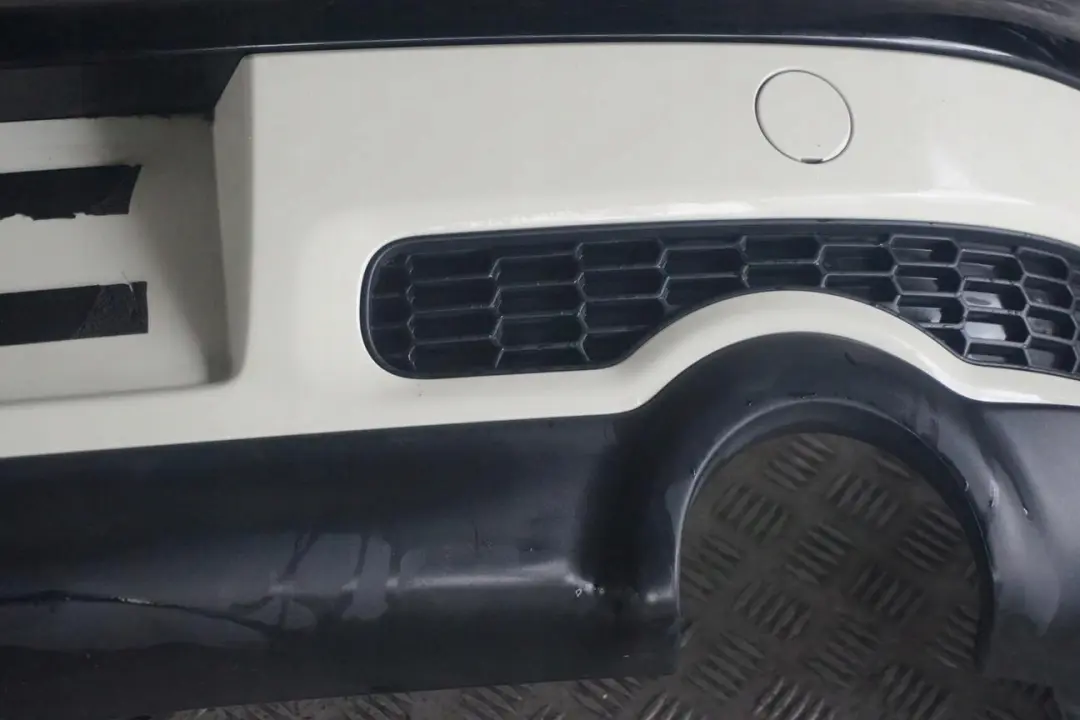 Mini Clubman R55 Cooper S StossfĂ¤nger Hinten Pepper White Weiss - 850 - SKU 0442798-PW - Teilenummer 0442794
