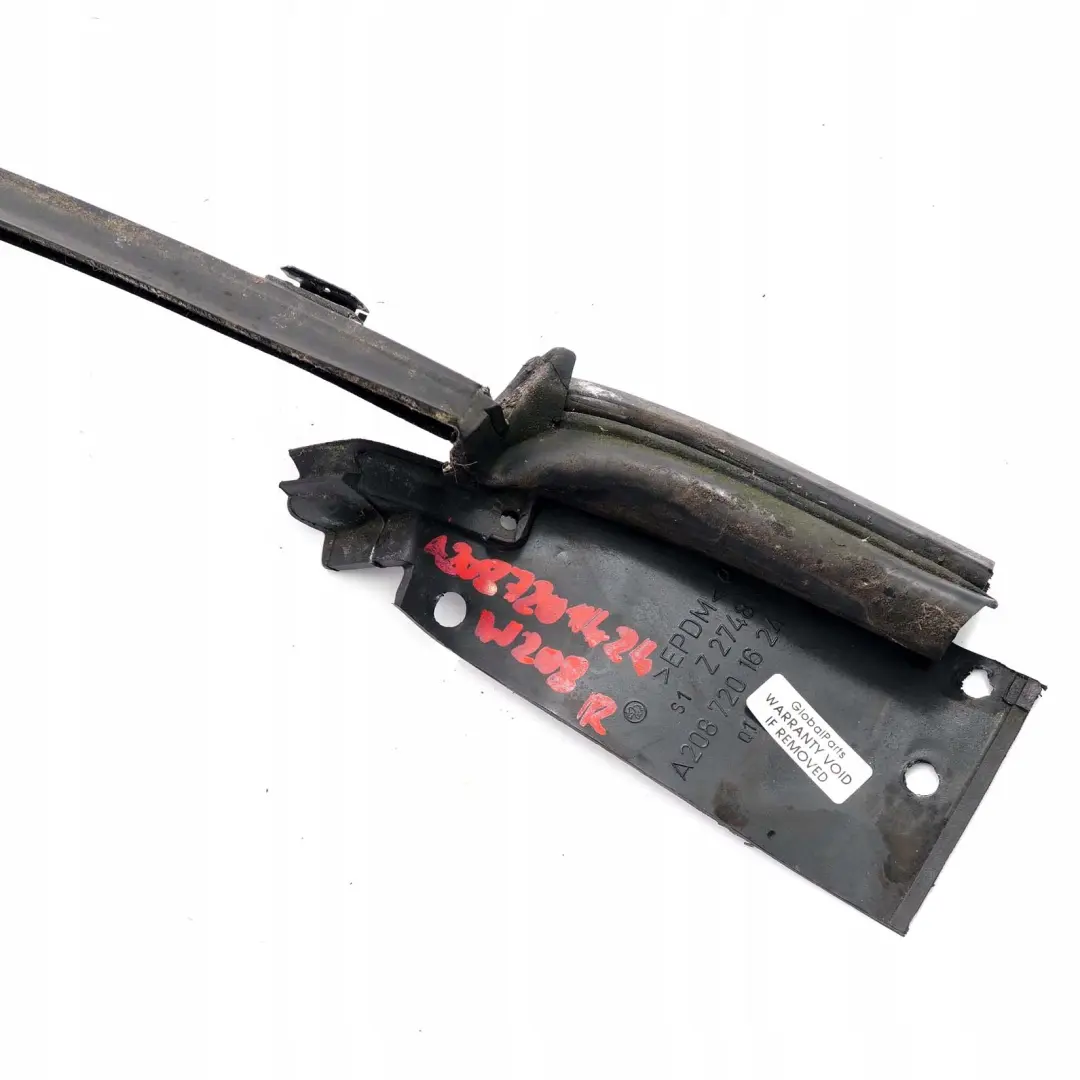  Mercedes-Benz CLK-Class W208 Front Right Door O/S Window Frame Outside Strip - SKU A2087201424 - Part number A2087201424