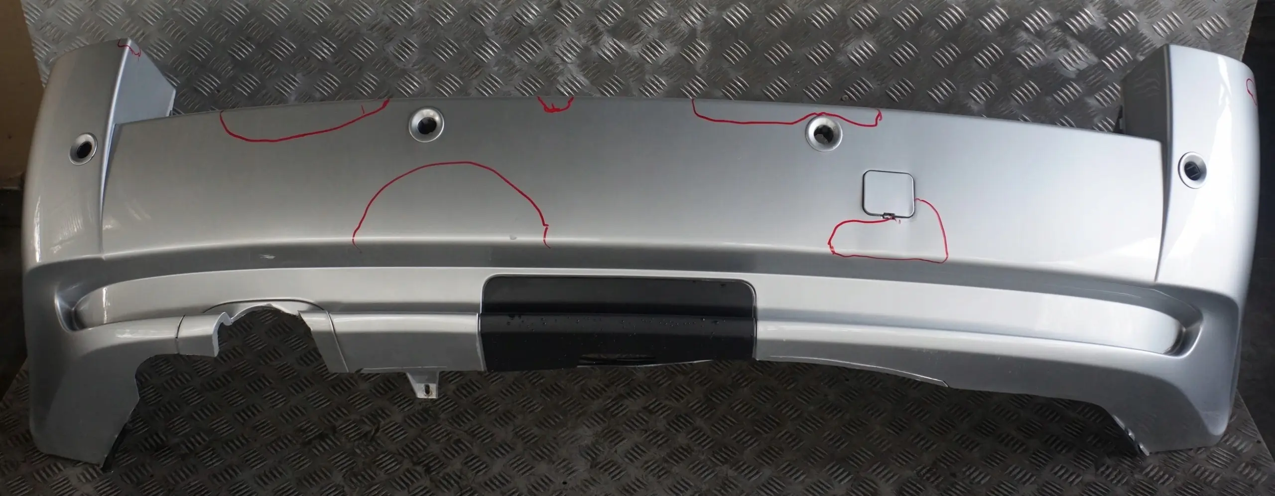 BMW X3 Series E83 Complete Rear Bumper Trim Panel PDC Titansilber Silver
