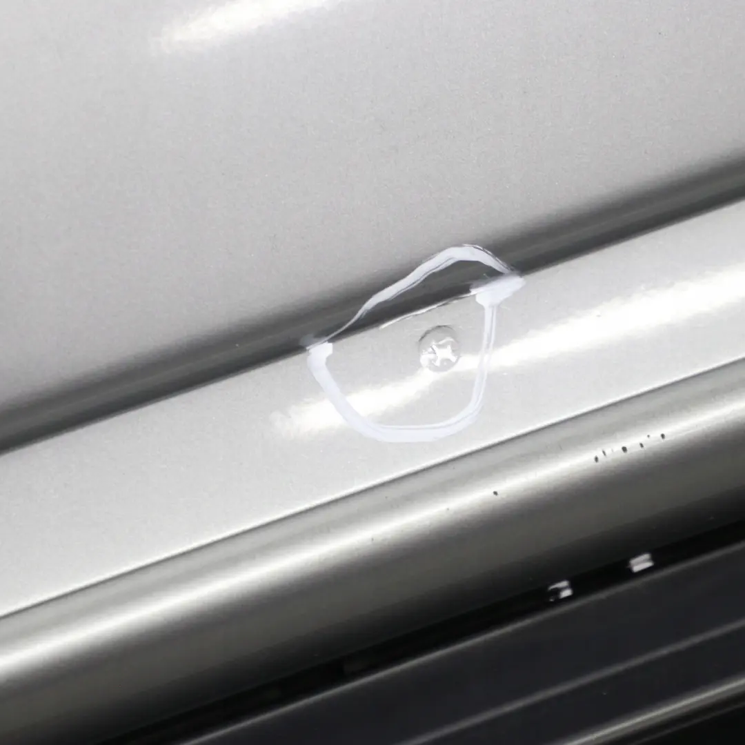 BMW 3 E46 Saloon M Sport Rear Bumper Trim Panel Silbergrau Grey Metallic - A08 - SKU 0002105-SBG - Part number 0002105