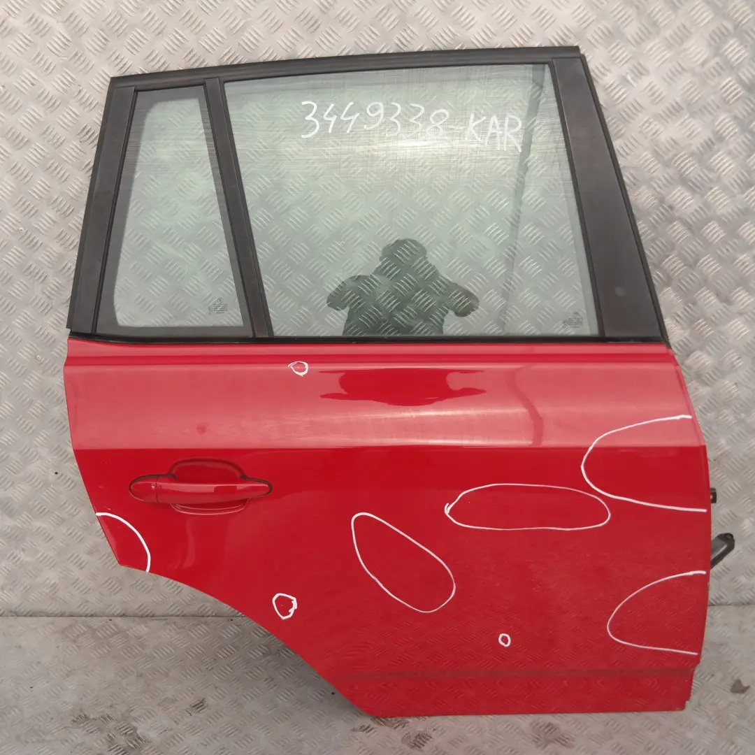 BMW X3 SERIES E83 Door Rear Right O/S Karmesinrot Crimson Red - A61 - SKU 3449338-KAR - Part number 3449338