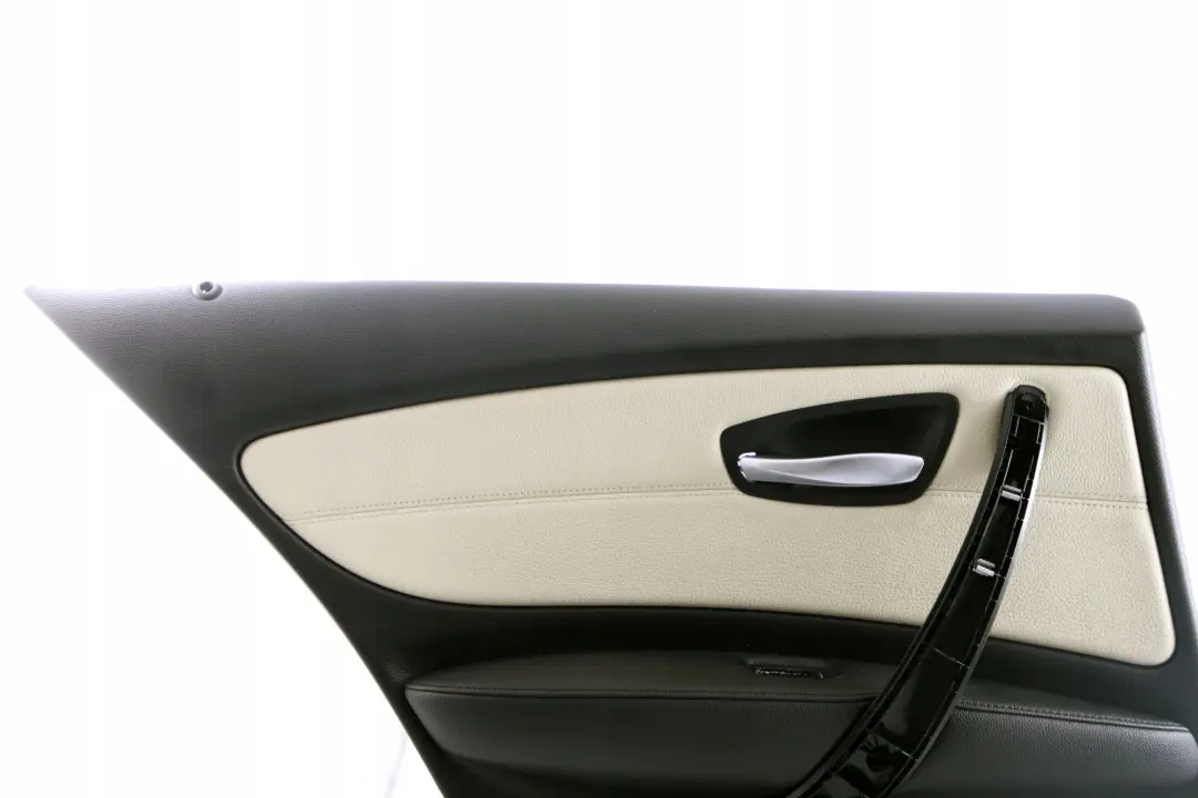 BMW 1 Series E87 LCI Rear Left N/S Door Card Lining Panel Leather Lemon - SKU 9121217 - Part number 9121217