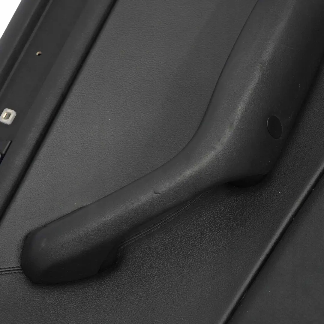 BMW 3 E46 Saloon Rear Right O/S Trim Panel Door Card Leather Montana Black - SKU 8224536 - Part number 8224536