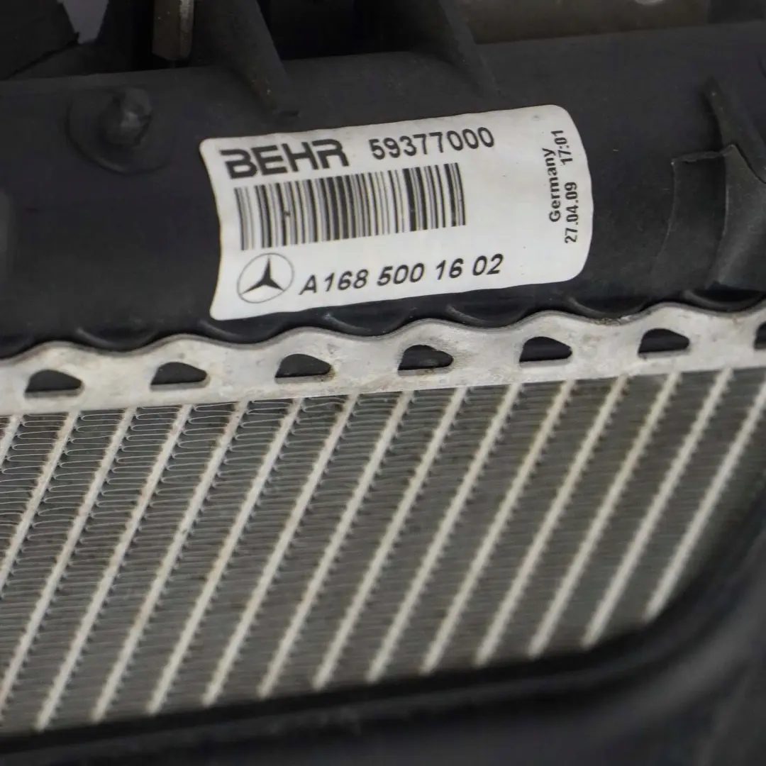 Refrigeracion Radiador Pack Ventilador 300W para Mercedes W168 2 Motor con número de pieza A1685000193 Mercedes W168 2 Motor Refrigeracion Radiador Pack Ventilador 300W - SKU A1685000193-2 - Número de pieza A1685000193