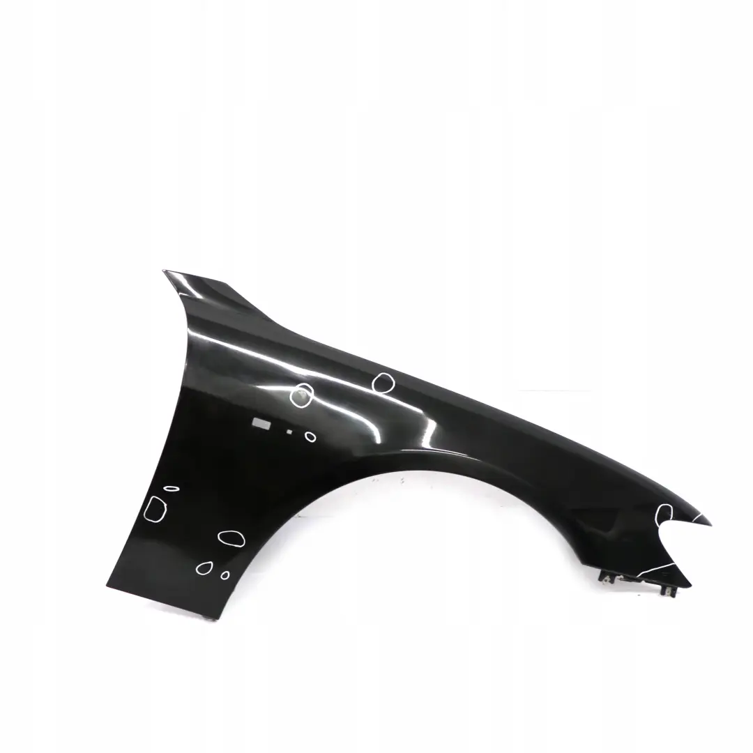 BMW E65 E66 Pannello Laterale Anteriore Destro Parafango Black Sapphire - 475 - SKU 7138474-BS - Numero di parte 7138474