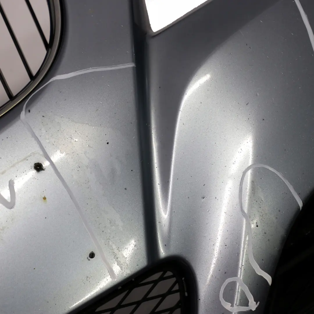 BMW 3 E90 E91 LCI Front Bumper Trim Panel Complete Bluewater Metallic - 896 - SKU 0036837-WB - Part number 0036838